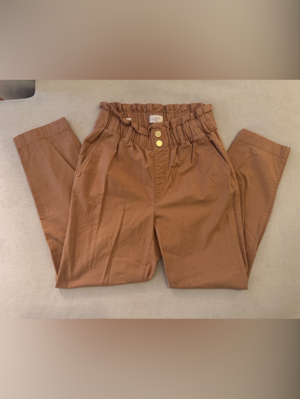 LOFT High Rise Straight Pants